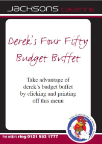 dereks £4.50 buffet
